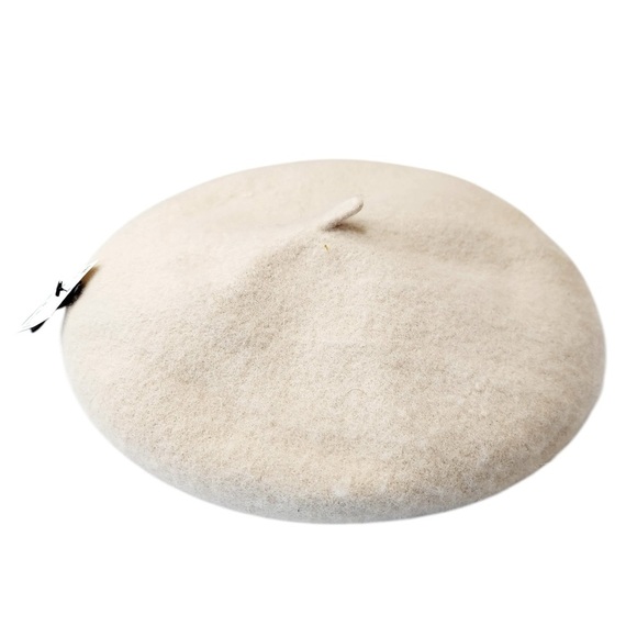 Pimkie Beret Hat Womens One Size Beret Biege Winter Cap Wool Blend New With Tags - Picture 14 of 15